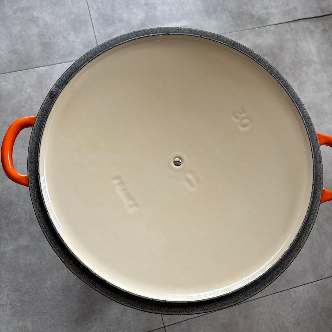 LE CREUSET オーバル鍋 30cm オレンジ