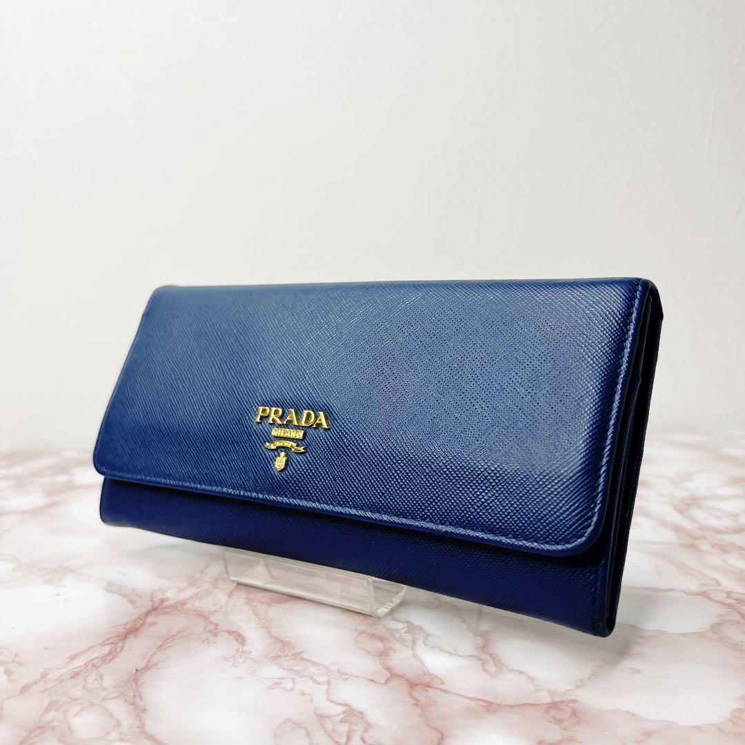 85【美品】PRADA 二つ折り財布　長財布