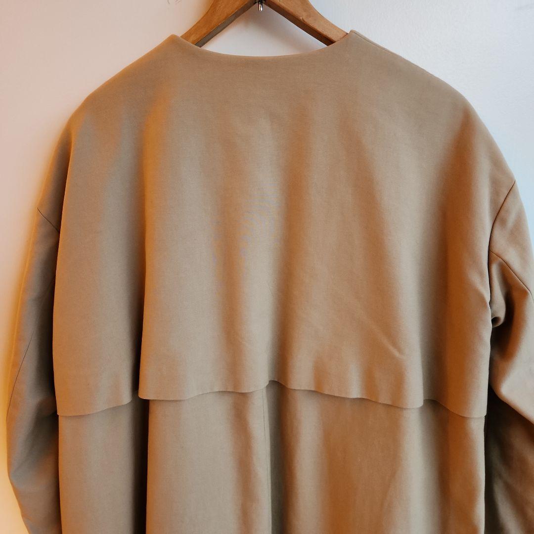 ENFÖLD ノーカラーコート　トレンチコート　アシンメトリー　 38