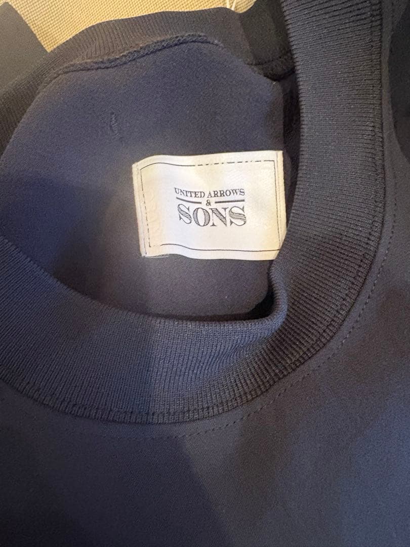 UNITED ARROWS & SONSクルーネックTシャツ ネイビー　新品