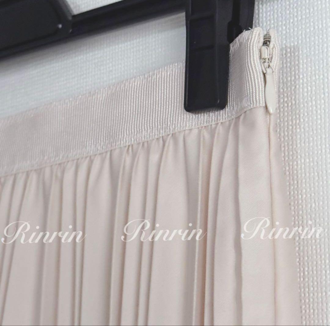 【美品】ANAYI レザーライクプリーツ スカート 36