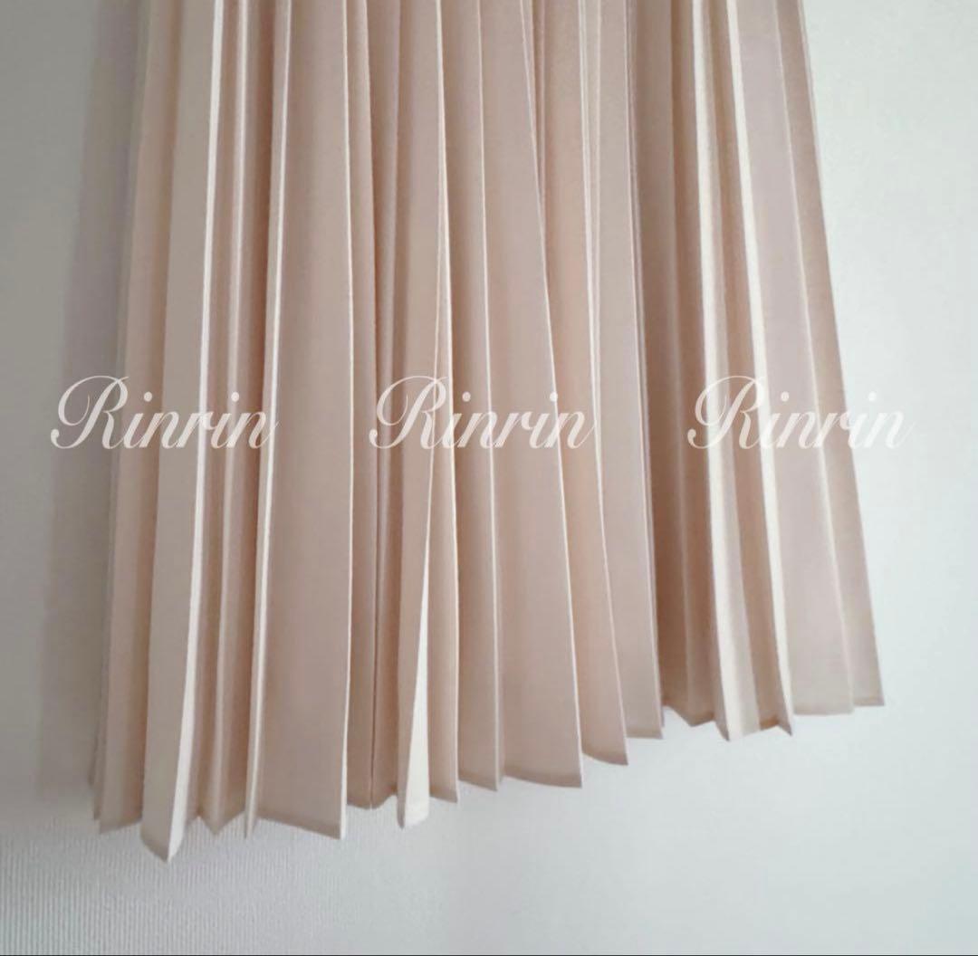 【美品】ANAYI レザーライクプリーツ スカート 36