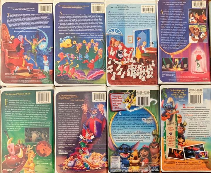 Disney Master Collection等 VHS11本セット(US版)