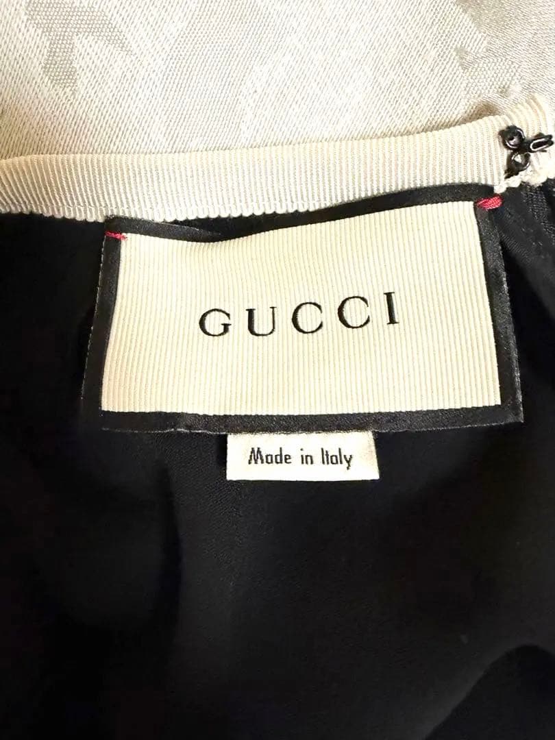 【美品】GUCCI グッチ セットアップ ジャケット44＆ノースリーブワンピース
