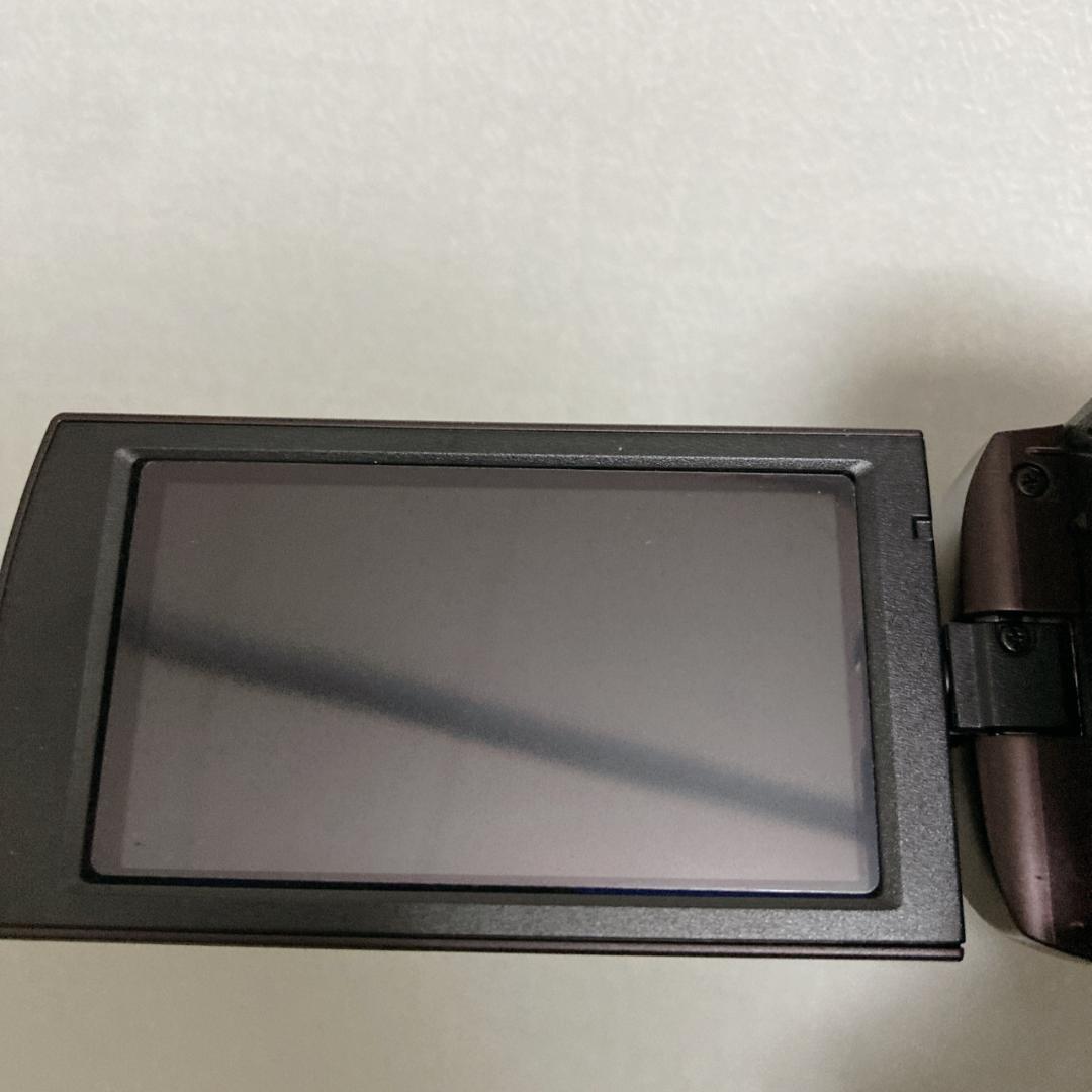 実写有【美品】SONY ビデオカメラ HDR-CX480 新品バッテリー付 茶色