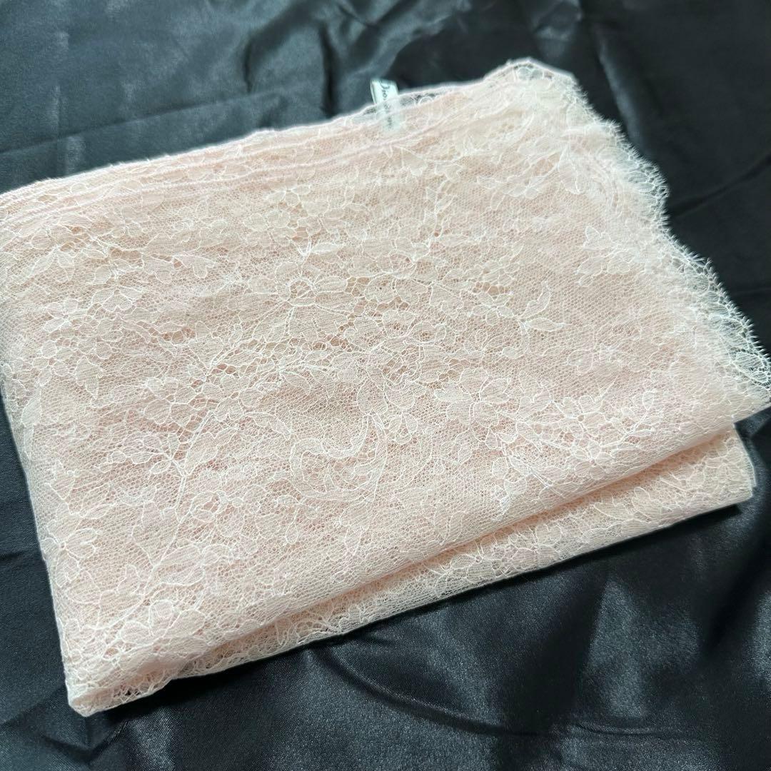 レア✨美品✨クリスチャンディオール レース ストール ピンク