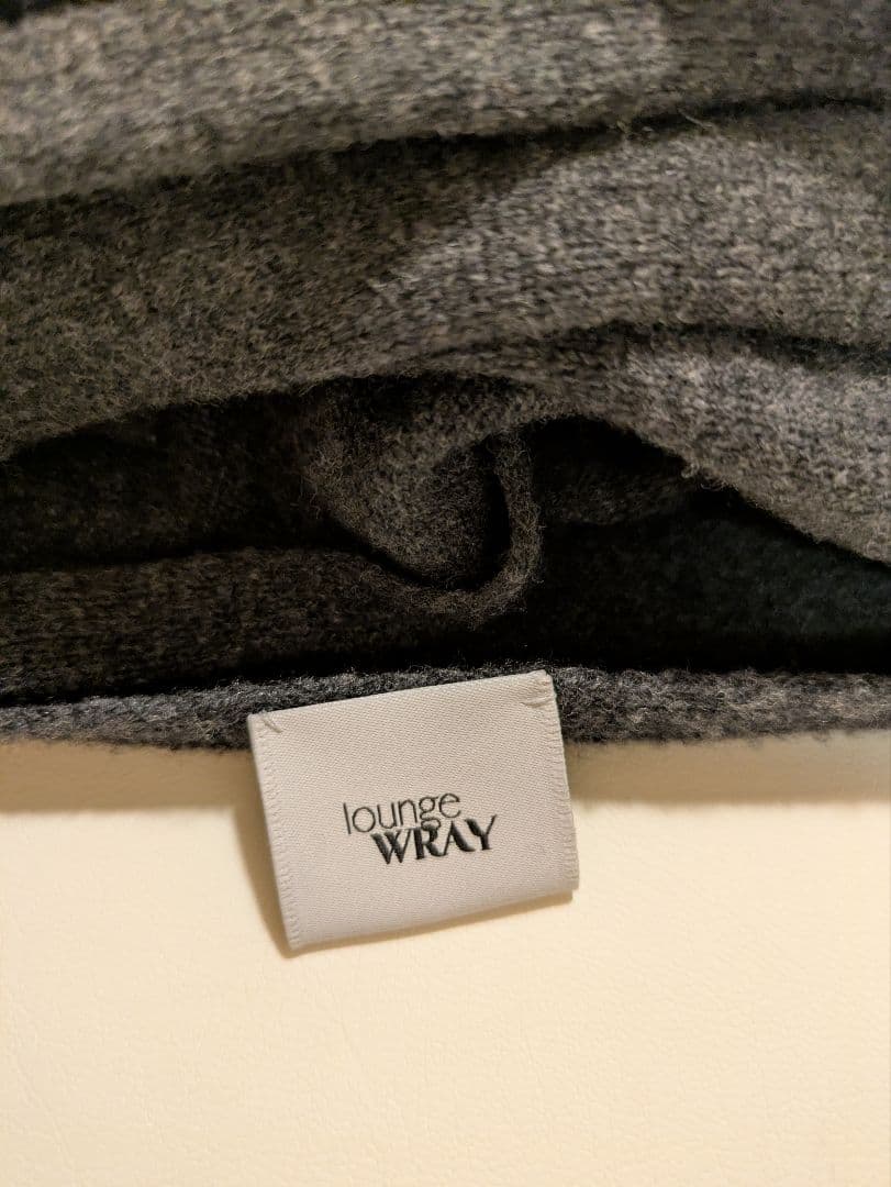 【SALE】lounge WRAY チャコールグレー ストール