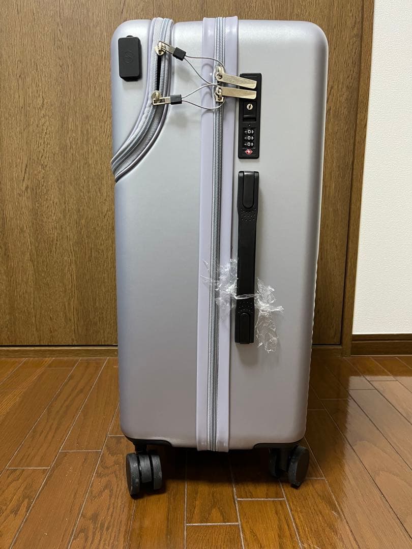 新品 スーツケース フロントオープン USBポート付 カップホルダー付 63L
