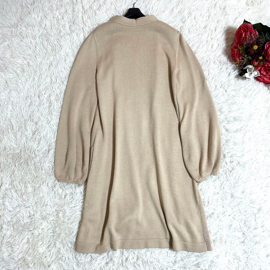 美品✨フォクシー 定価10.8万 春に◎シルクコットン ロングカーディガン