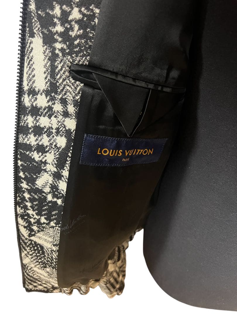 LOUIS VUITTON 20AWモノグラムチェック柄ブルゾン 52