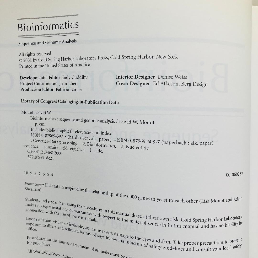 【洋書・専門書】Bioinformatics 第1版