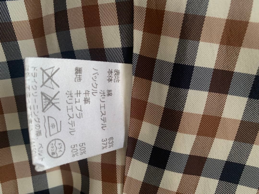 極美品！Aquascutum アクアスキュータム トレンチコート　ベージュ8号
