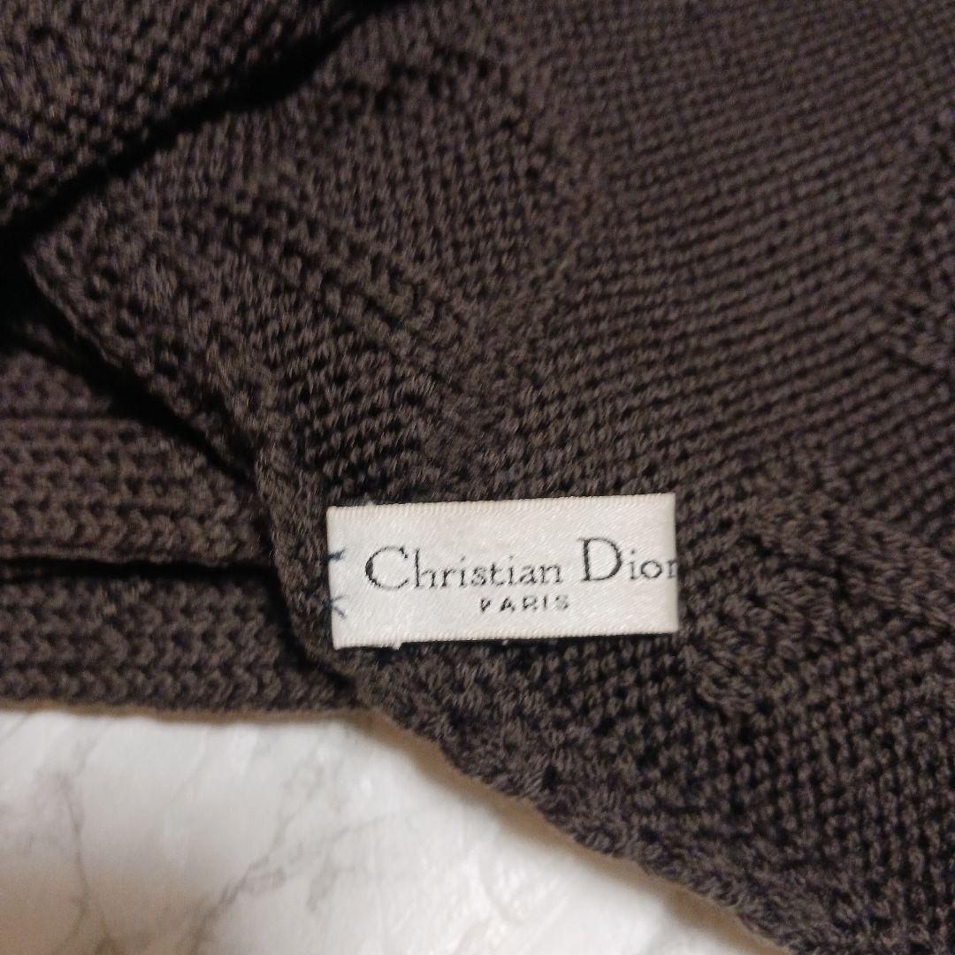 Christian Dior ダークブラウン マフラー