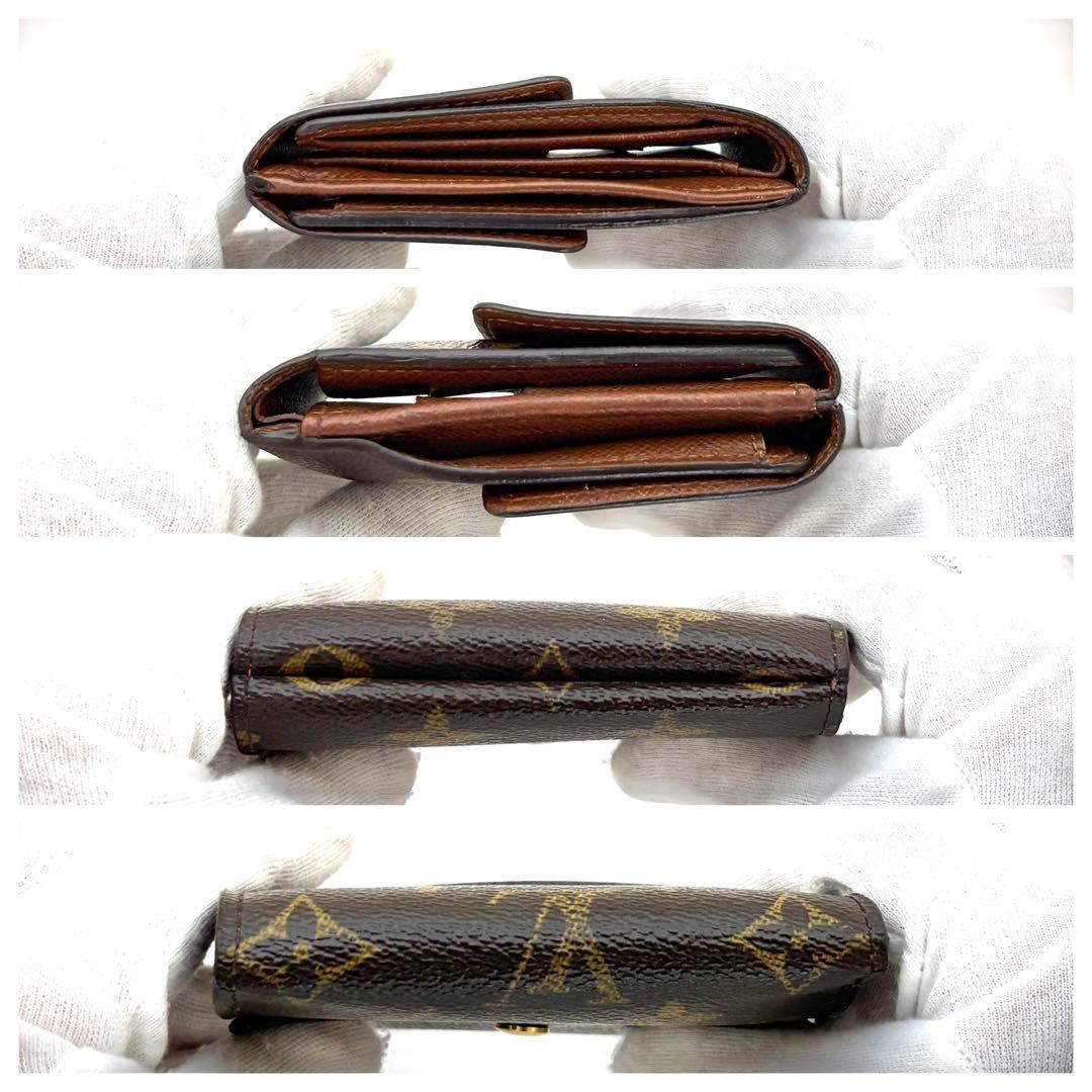 【鑑定済】ルイヴィトン モノグラム ポルトモネ ビエ カルトクレディ Wホック