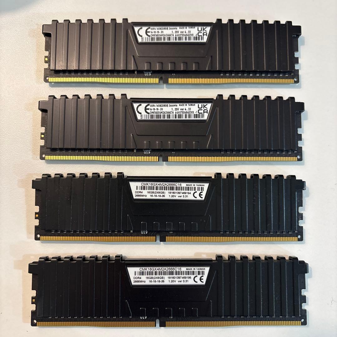 H*C様 CMK16GX4M2A2666C16 DDR4メモリ 8GB 4枚 3