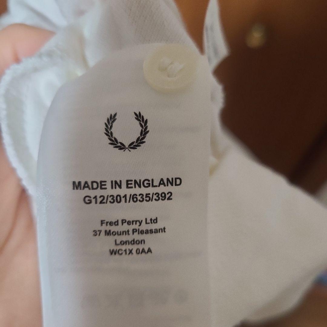 Fred Perry　白　ポロシャツ