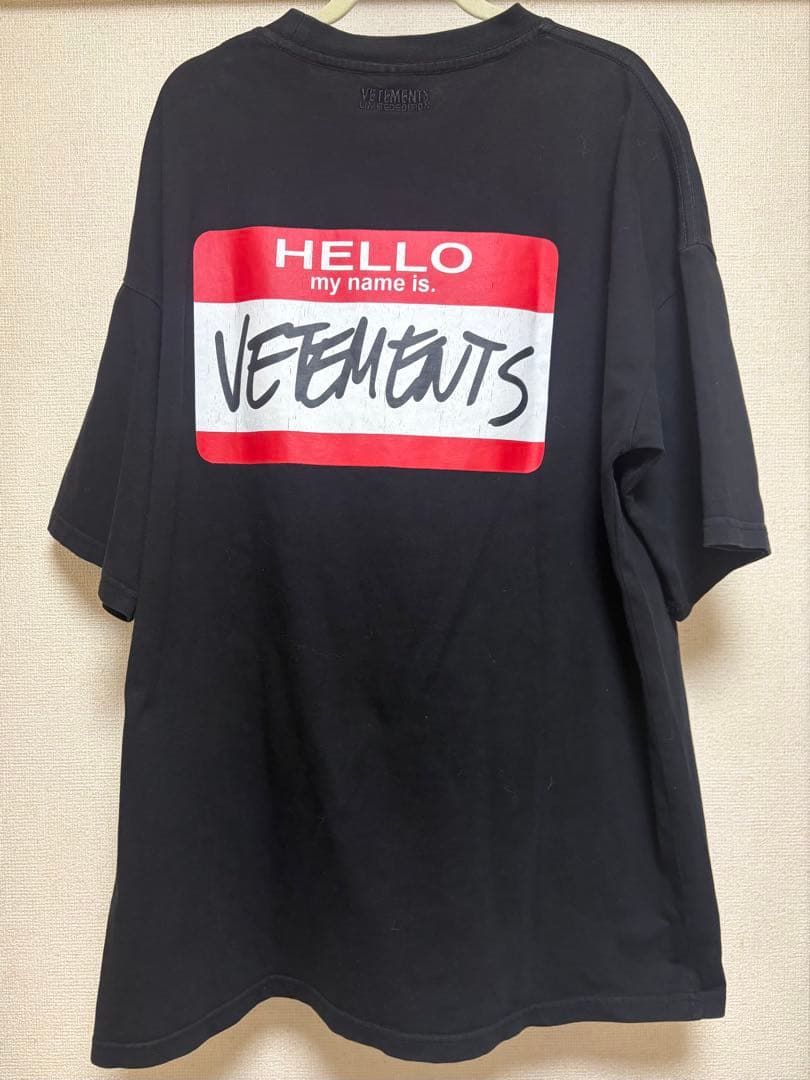 vetements ヴェトモン my name is tシャツ M