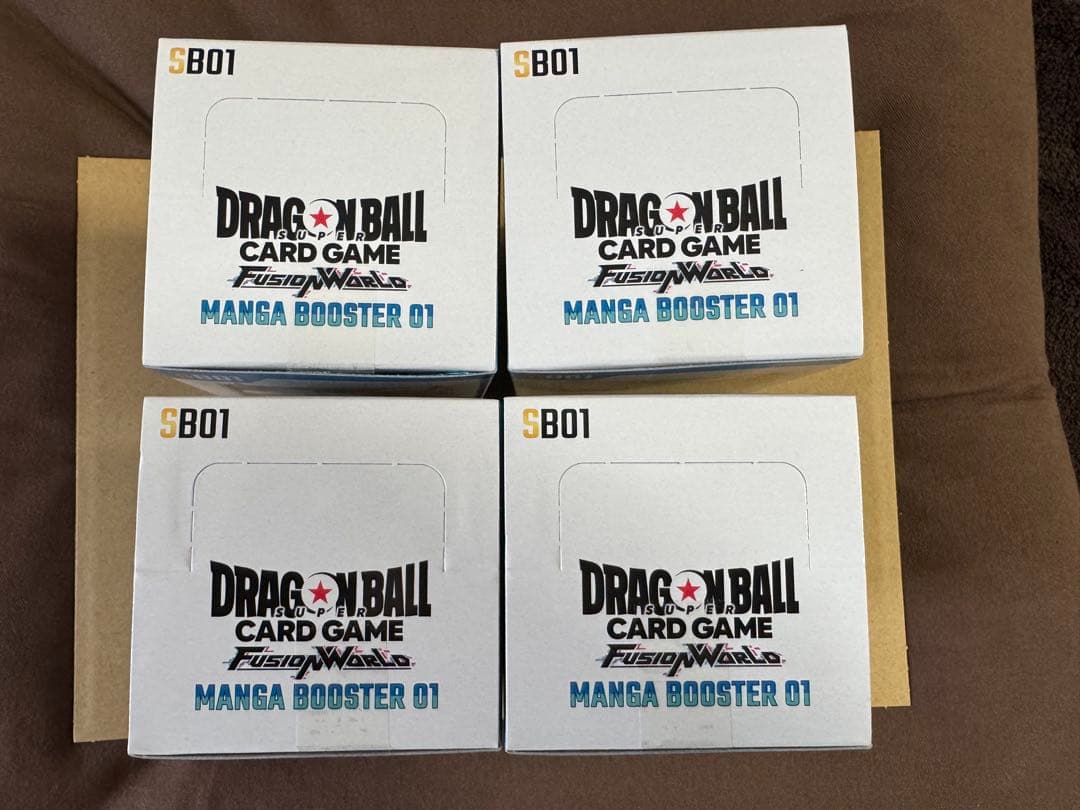 ドラゴンボール　MANGA BOOSTER 01テープ付き4box 未開封