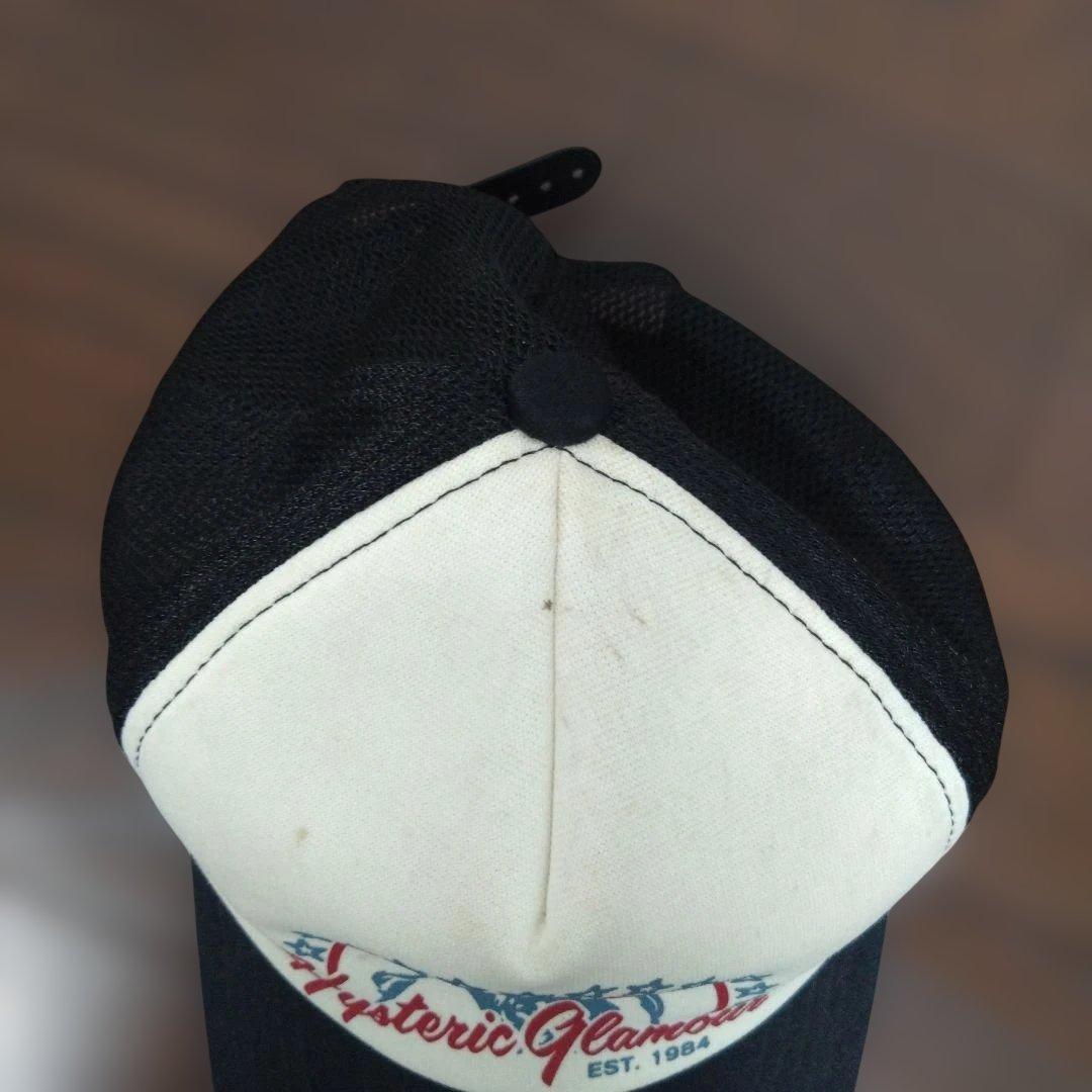 ヒステリックグラマー　メッシュキャップ　ヴィンテージ　ブラック　帽子　日本製
