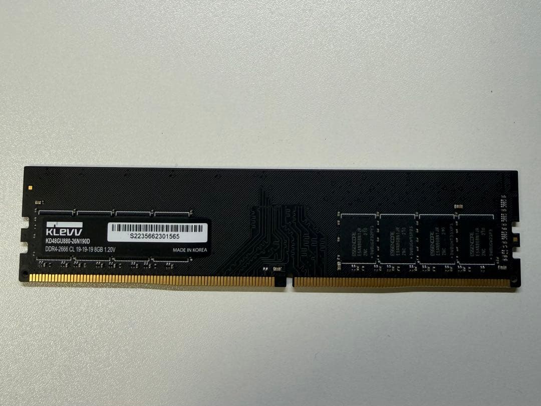 KLEVV DDR4 8GB 2666 ×2(16GB)