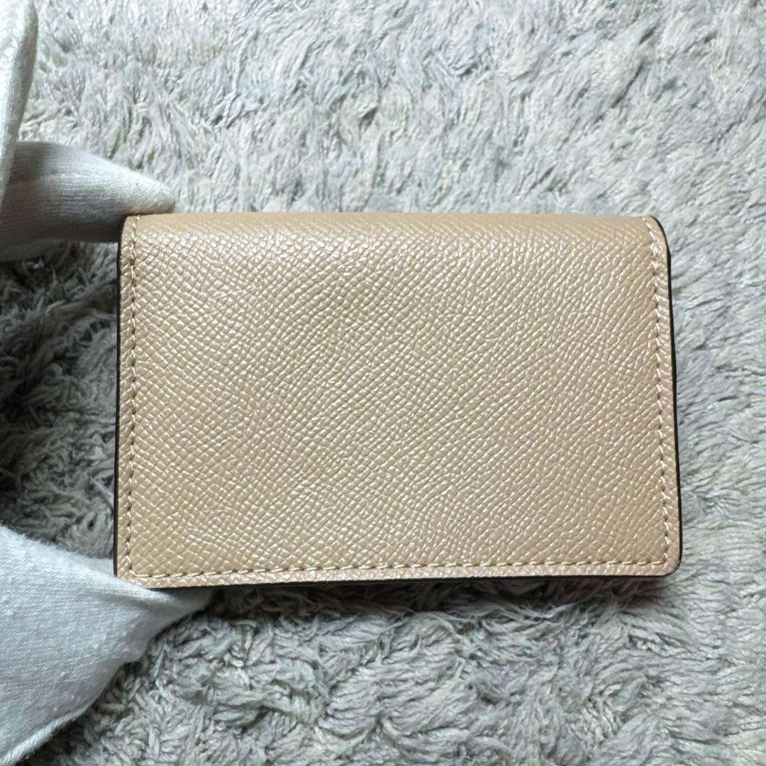 【極美品】COACH コーチ 名刺入れ カードケース レザー ゴールドロゴ