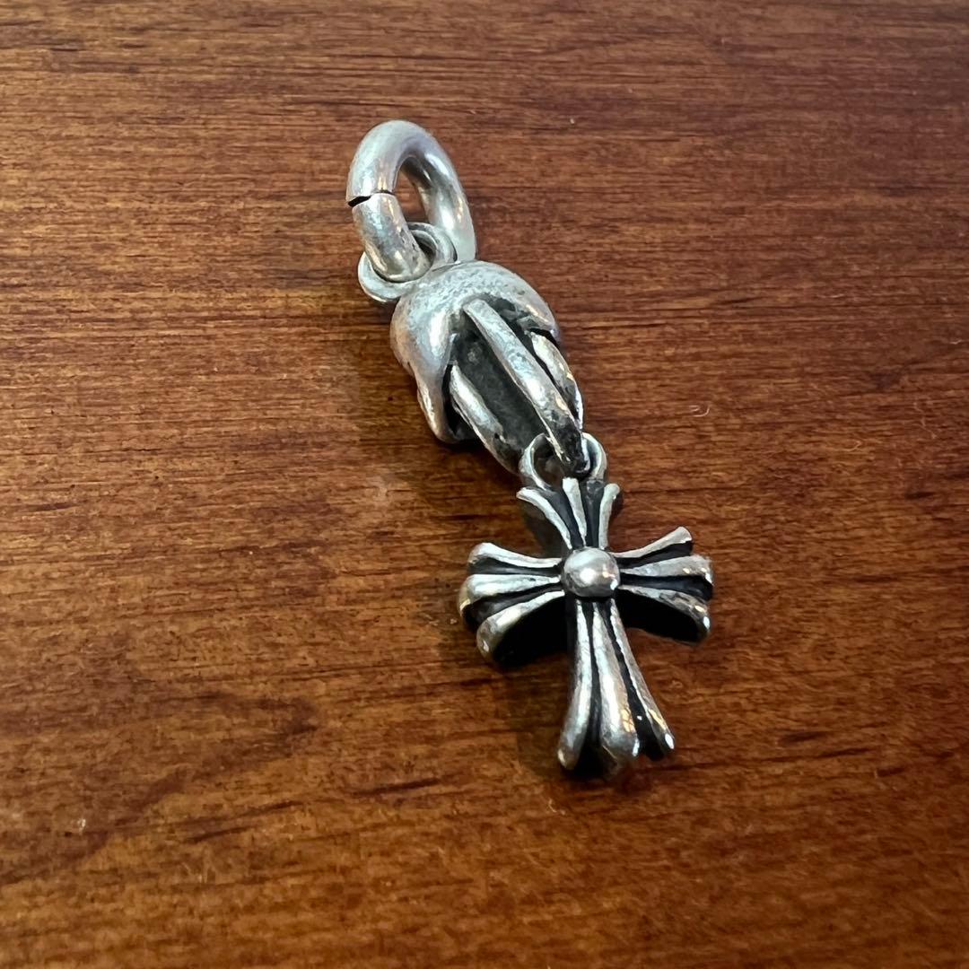 A&G スカル　クロス　ネックレス　チャーム　silver 925