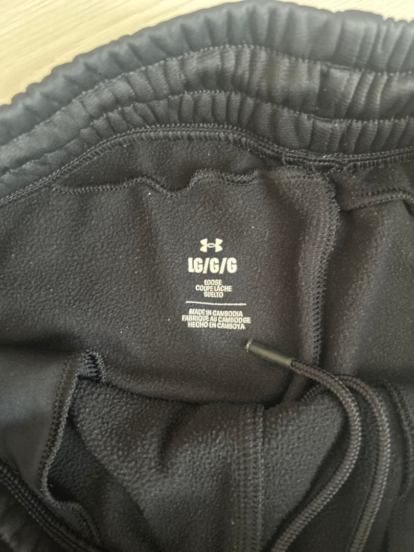 Under Armour ジャージ上下セット ブラック　メンズL