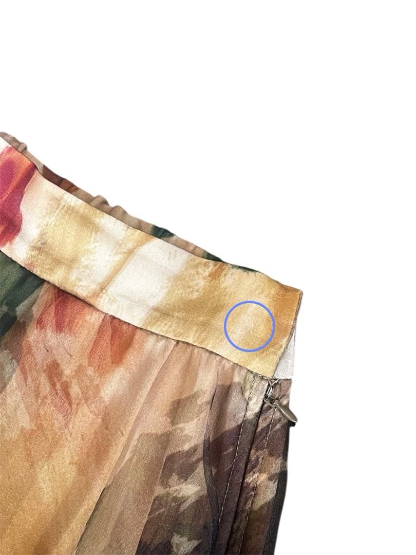 スカート AMERI UND WILLOW PAINT PLEATS SKIRT