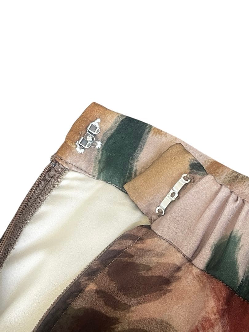 スカート AMERI UND WILLOW PAINT PLEATS SKIRT