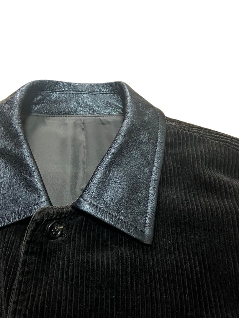 超希少 90s comme des garcons homme 襟レザー