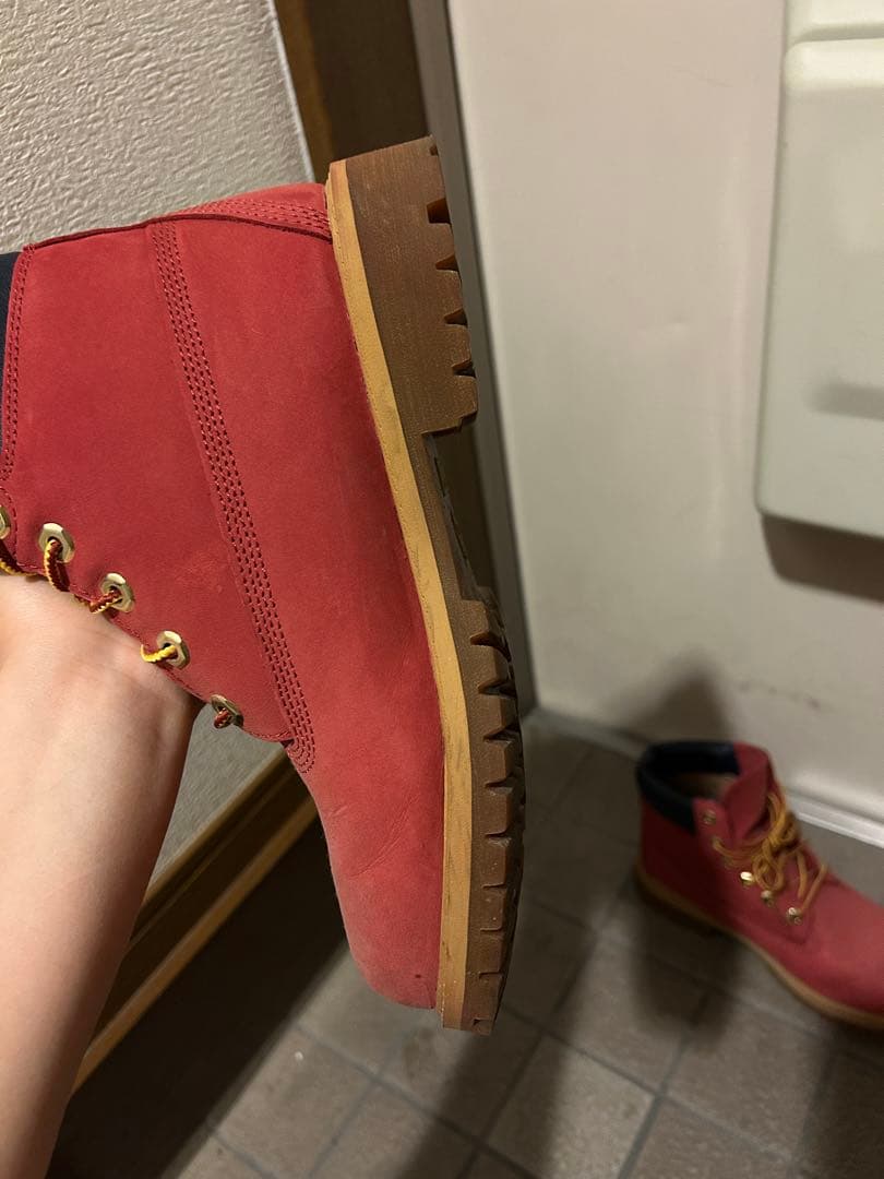 Timberland レッドブーツ　23.5