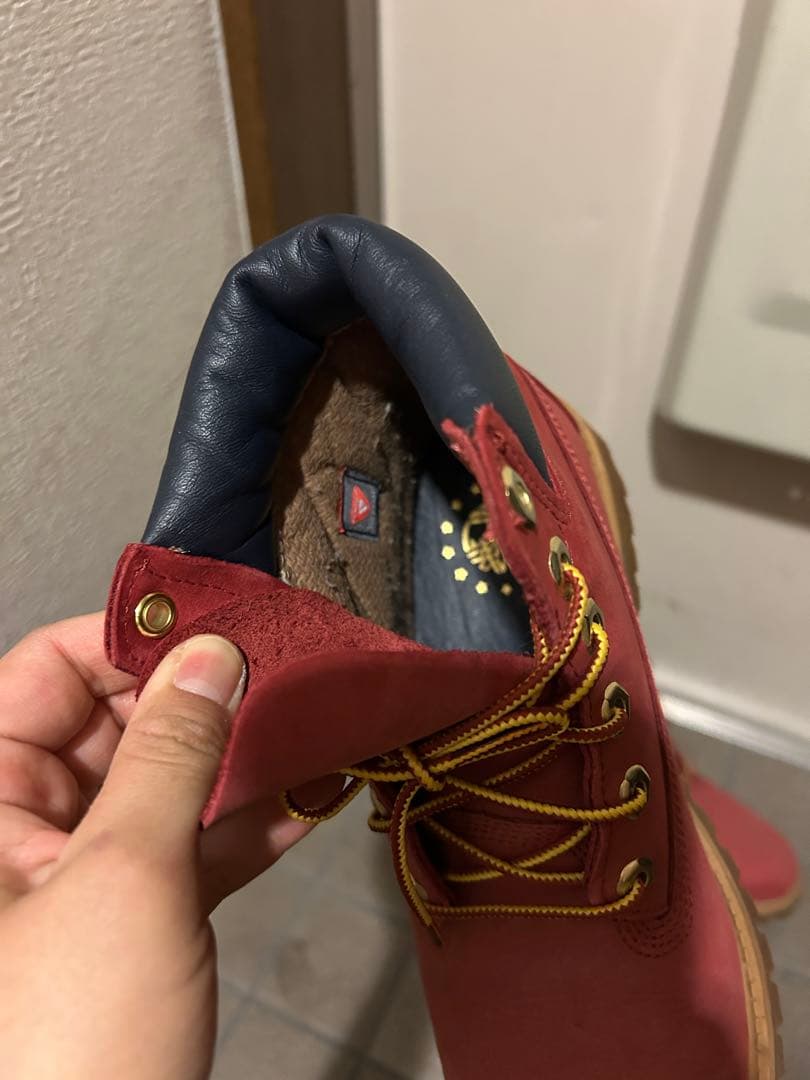 Timberland レッドブーツ　23.5