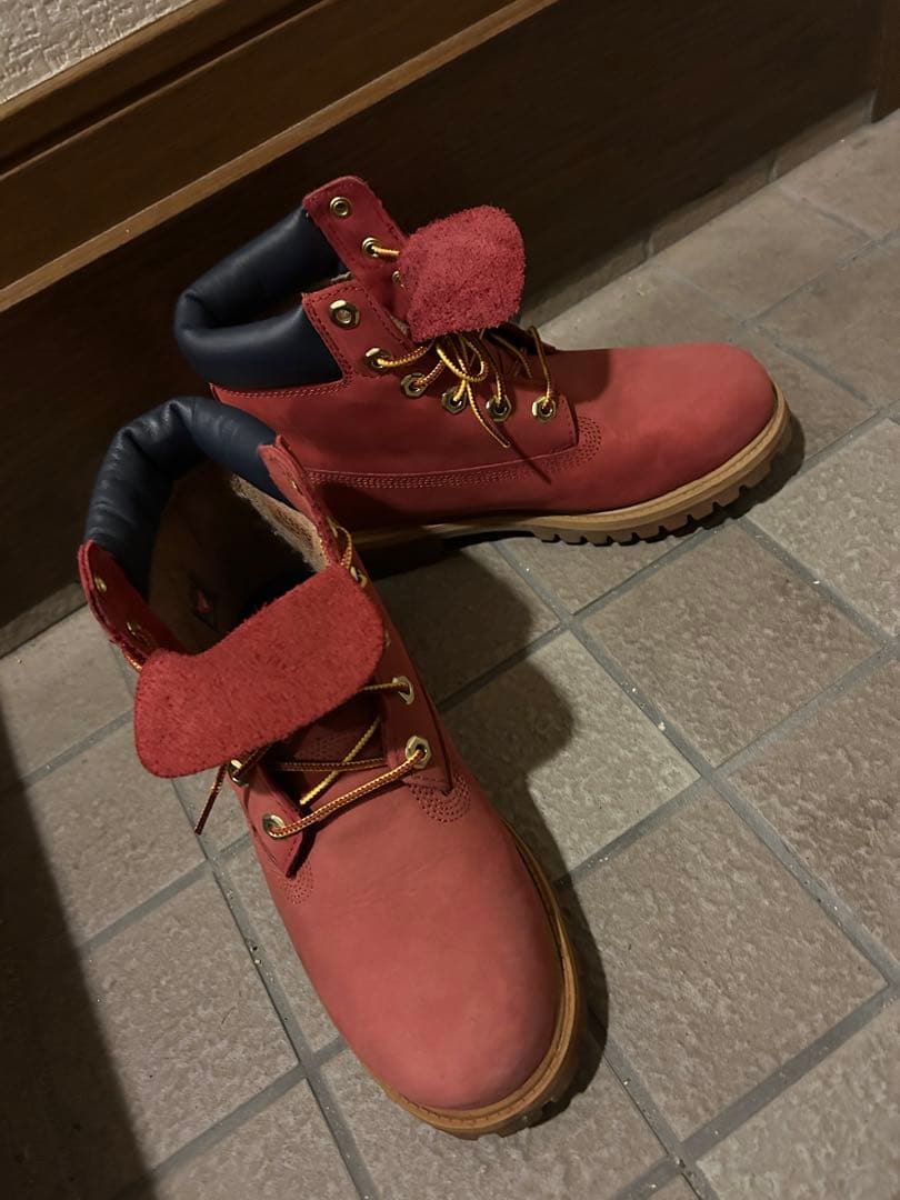Timberland レッドブーツ　23.5