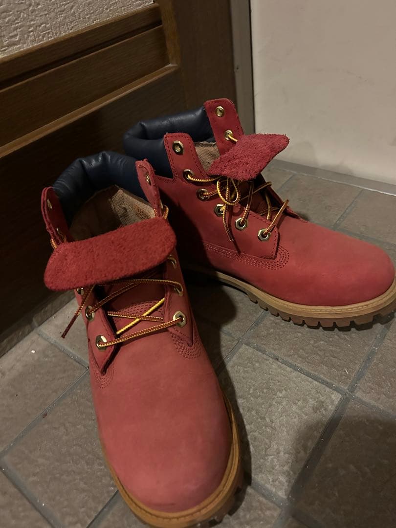 Timberland レッドブーツ　23.5