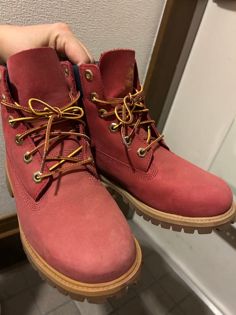 Timberland レッドブーツ　23.5