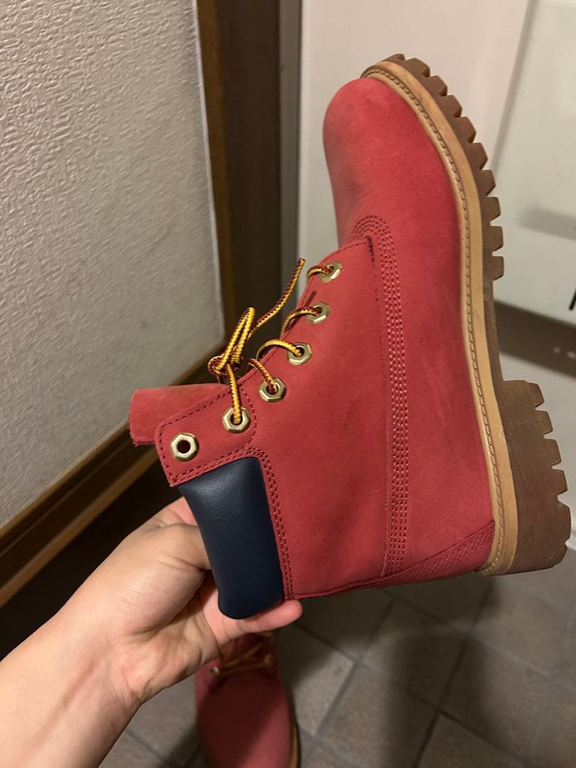 Timberland レッドブーツ　23.5