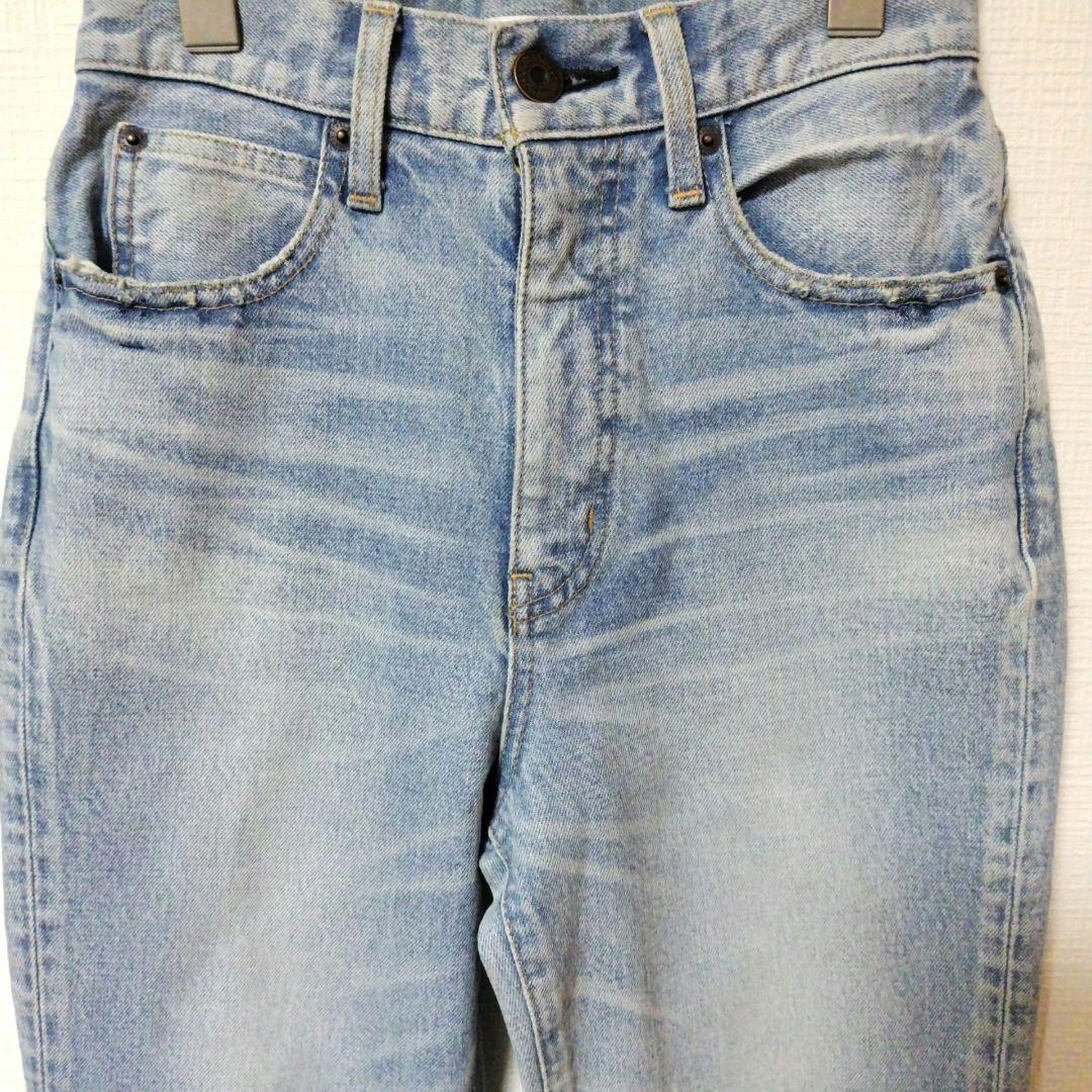 【美品】MOUSSY MVS FLARE 25インチ ライトブルー マウジー
