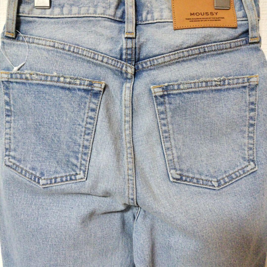 【美品】MOUSSY MVS FLARE 25インチ ライトブルー マウジー