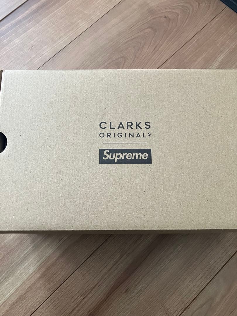 Clarks×Supreme Woven Wallabee tan