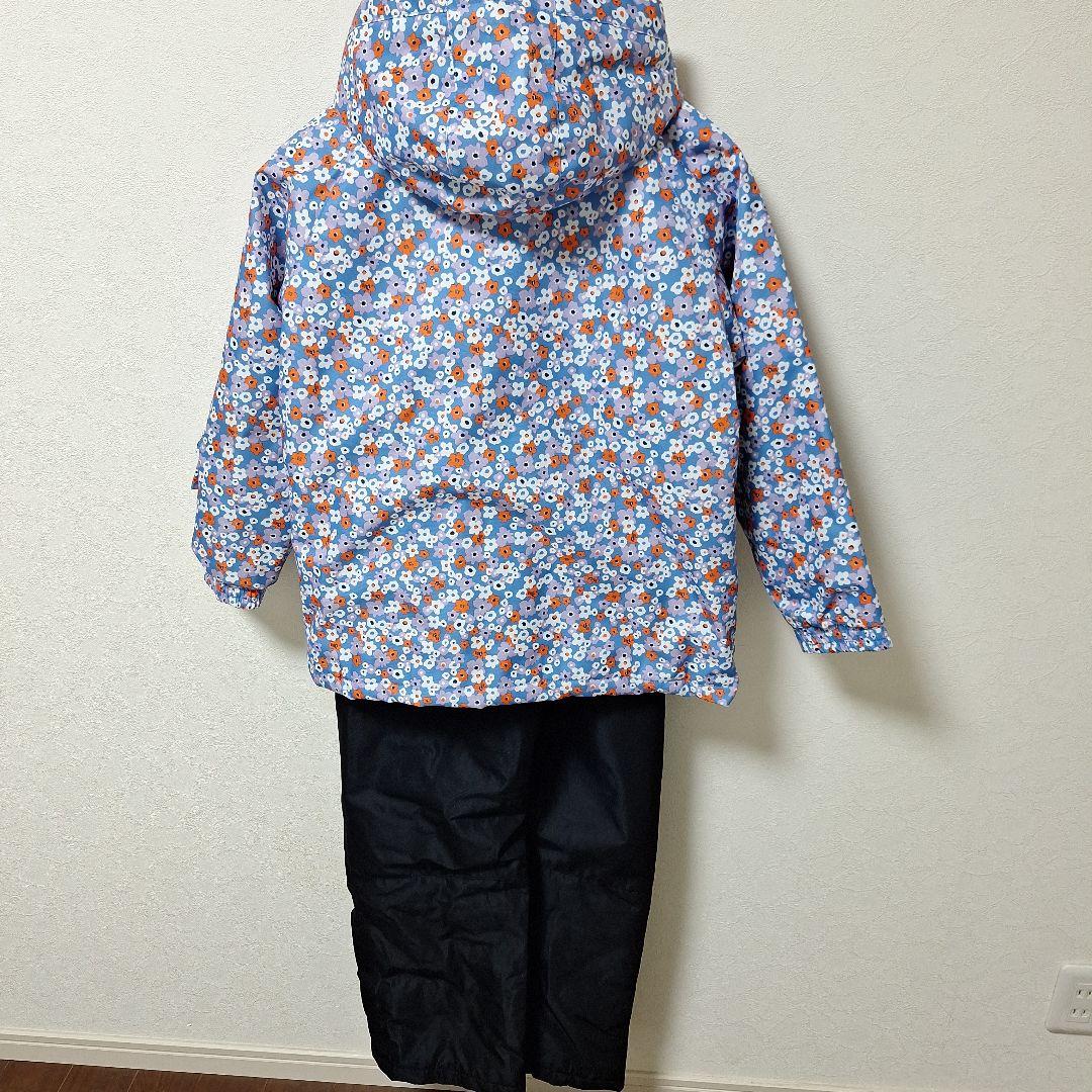 yuk スノーウェア　スキー　花柄 ジャケット オーバーオール 150 女の子