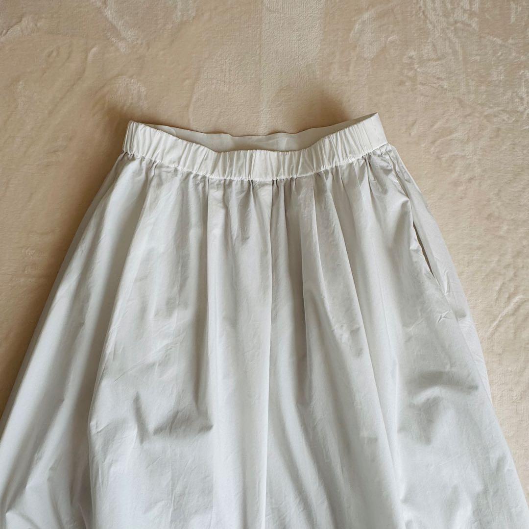 【美品】北欧暮らしの道具店 凛とした、大人のための白スカート M
