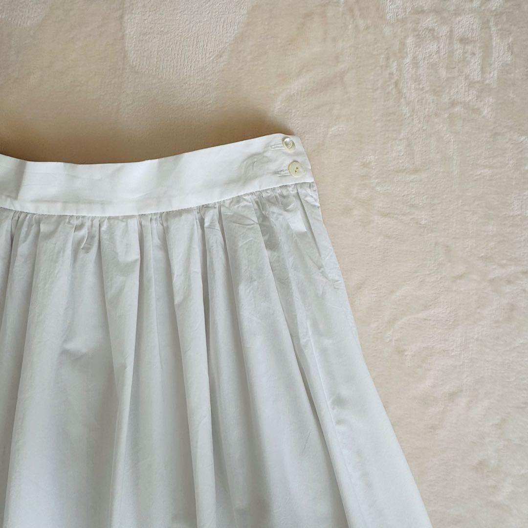 【美品】北欧暮らしの道具店 凛とした、大人のための白スカート M