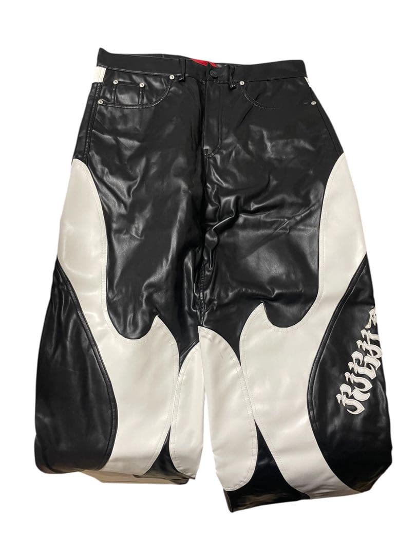 KUSIKOHC RIDER FAUX LEATHER PANTS訳アリ