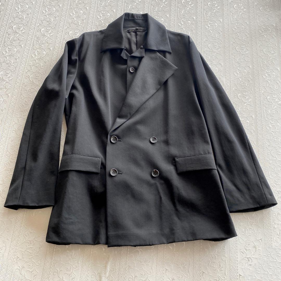Yohji Yamamoto ヨウジヤマモト　素敵なダブル　デザインジャケット