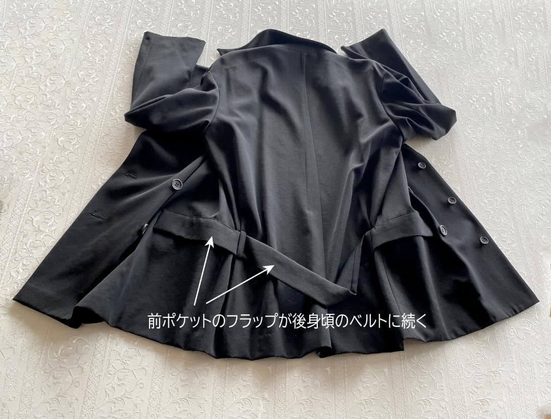 Yohji Yamamoto ヨウジヤマモト　素敵なダブル　デザインジャケット