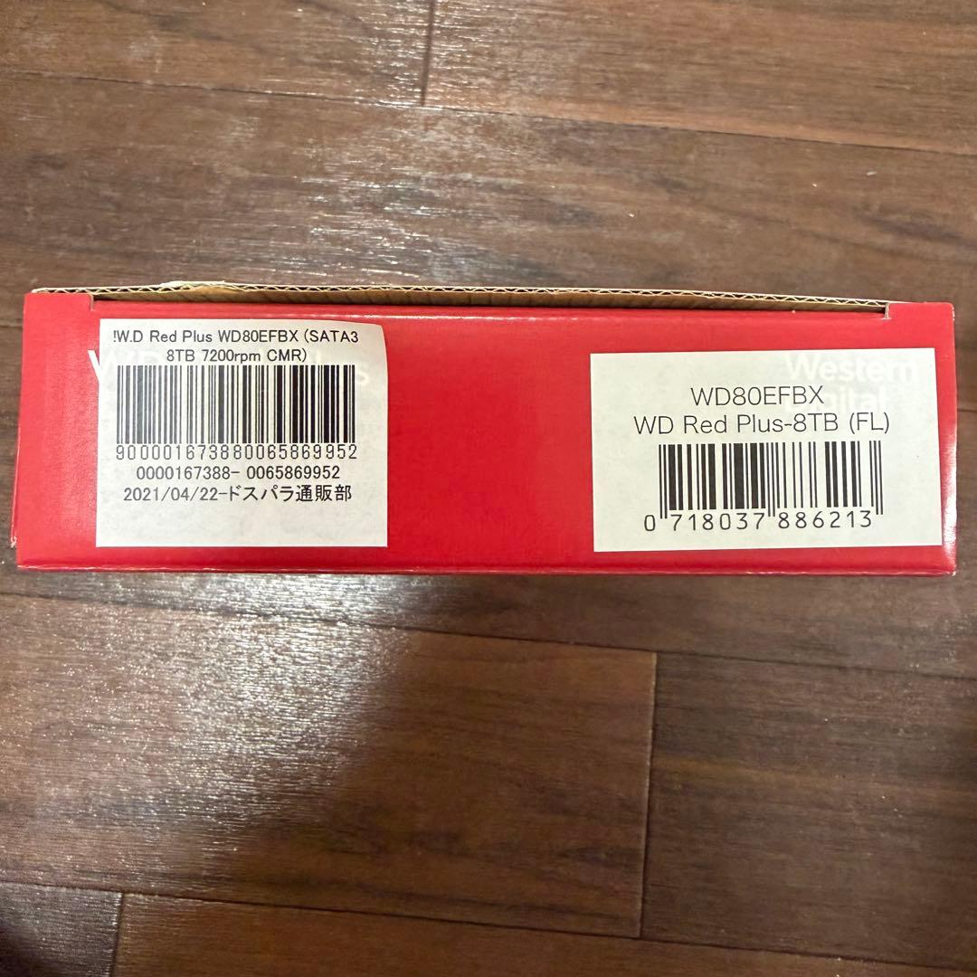 WD Red Plus 8TB HDD WD80EFBX 使用時間104時間