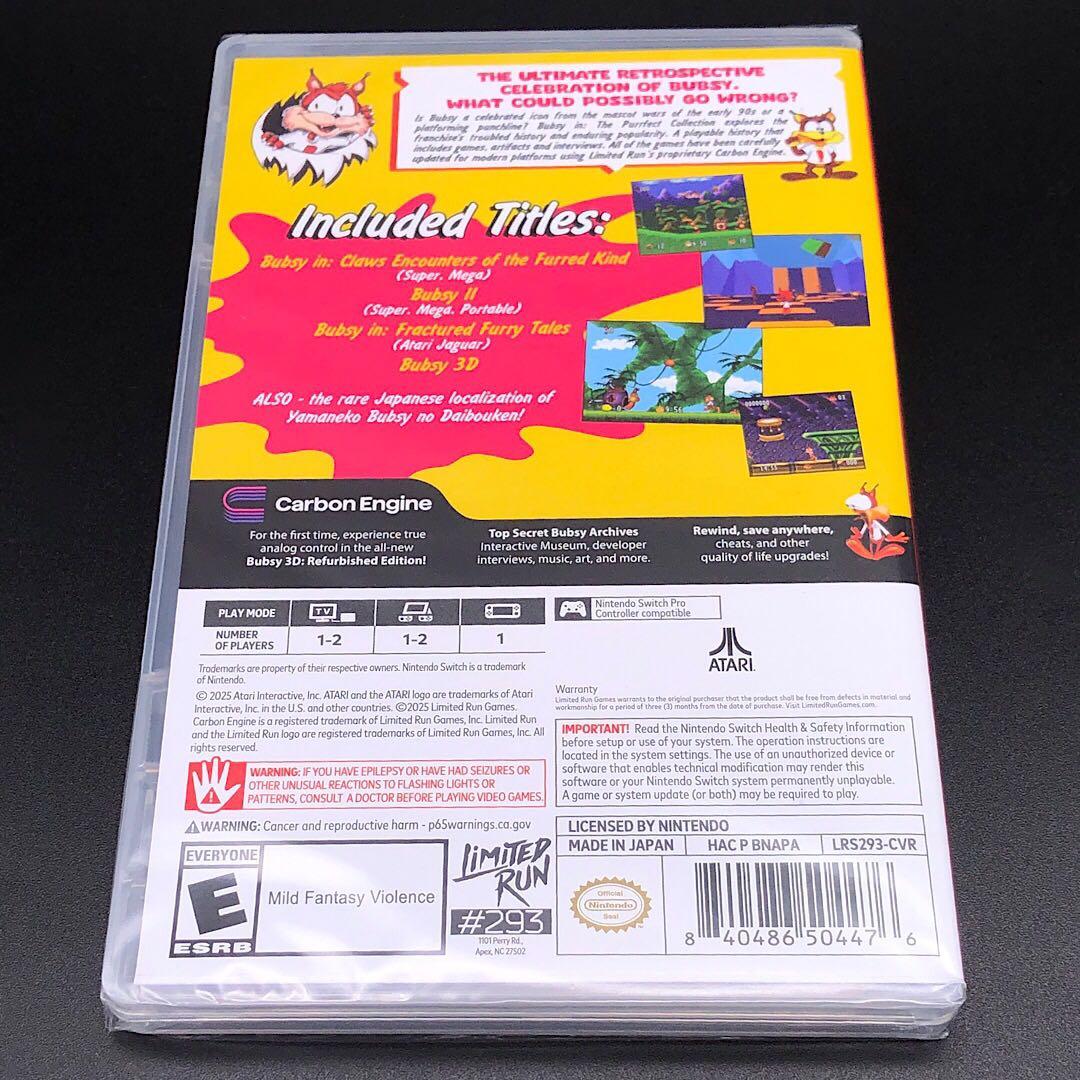 Bubsy やまねこバブシーのパーフェクトコレクション 北米版 switch