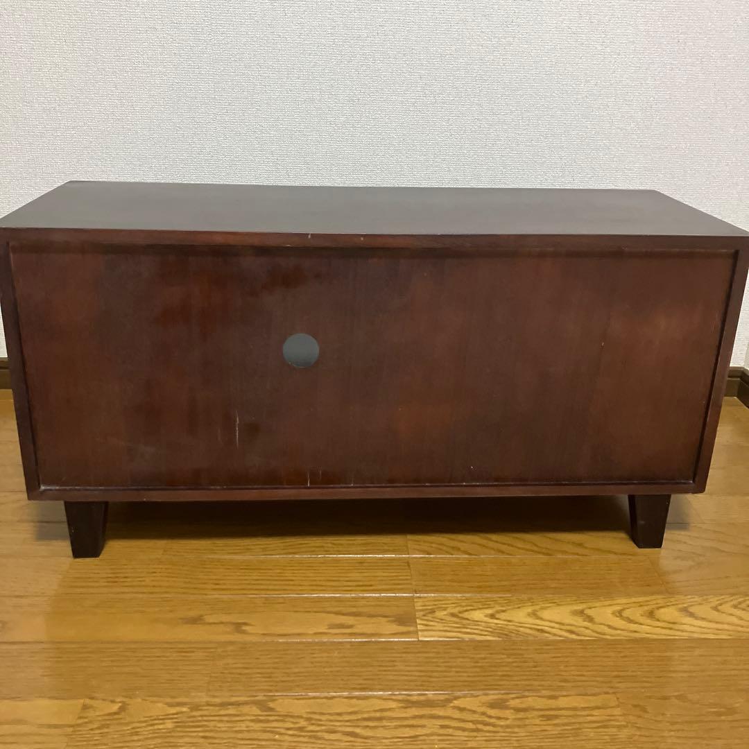 天然木 桐 ローボード 鍵付き 引き出し付き OSKWT027