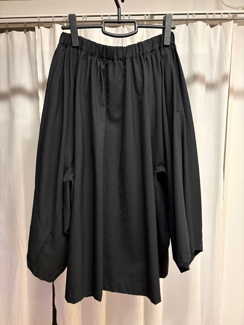 BLACK COMME des GARÇONS ウール変形ギャザースカート