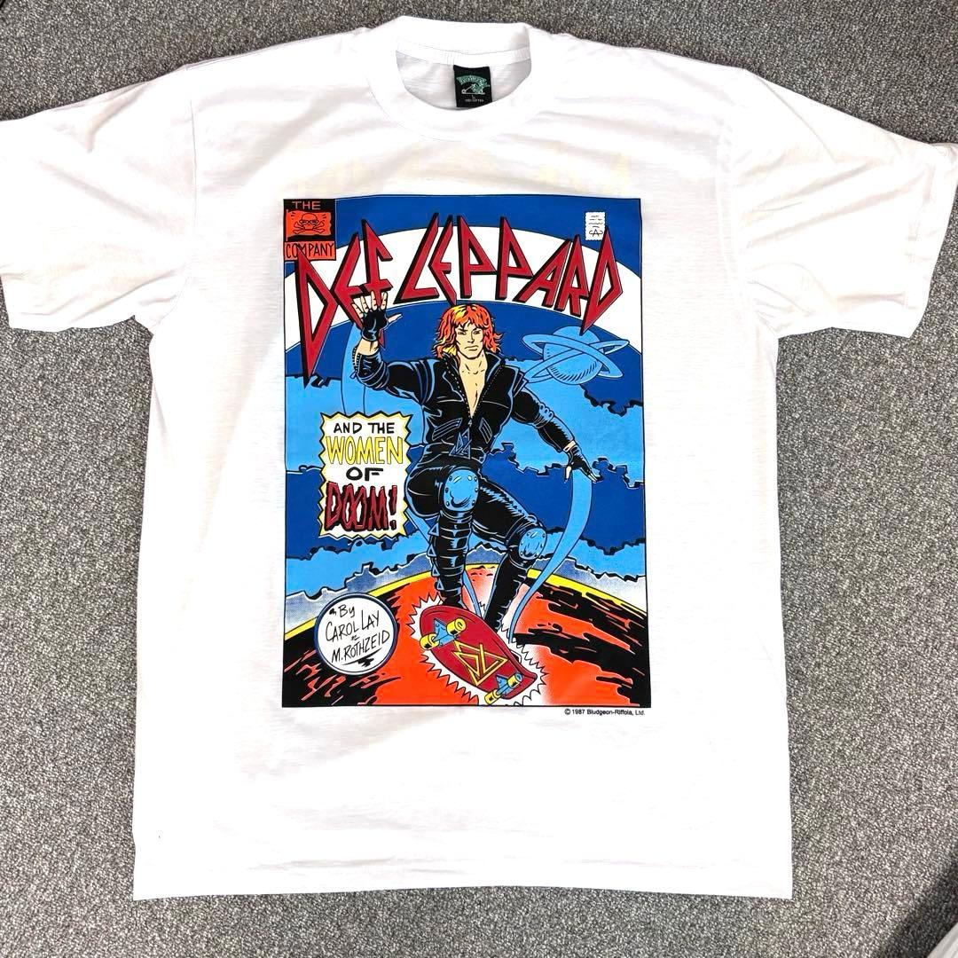 DEF LEPPARD / デフ・レパード：コミック T-Sシャツ Lサイズ